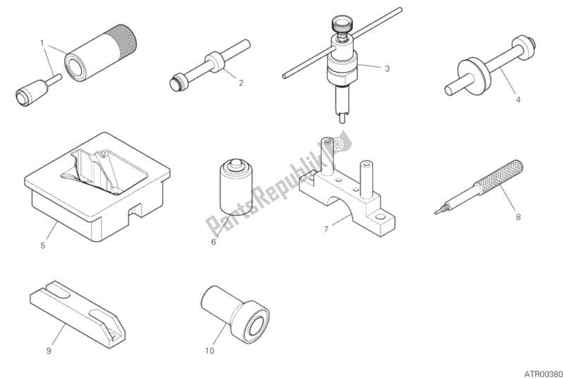 All parts for the 01c - Workshop Service Tools (engine) of the Ducati Superbike Panigale V4 S 1100 2018